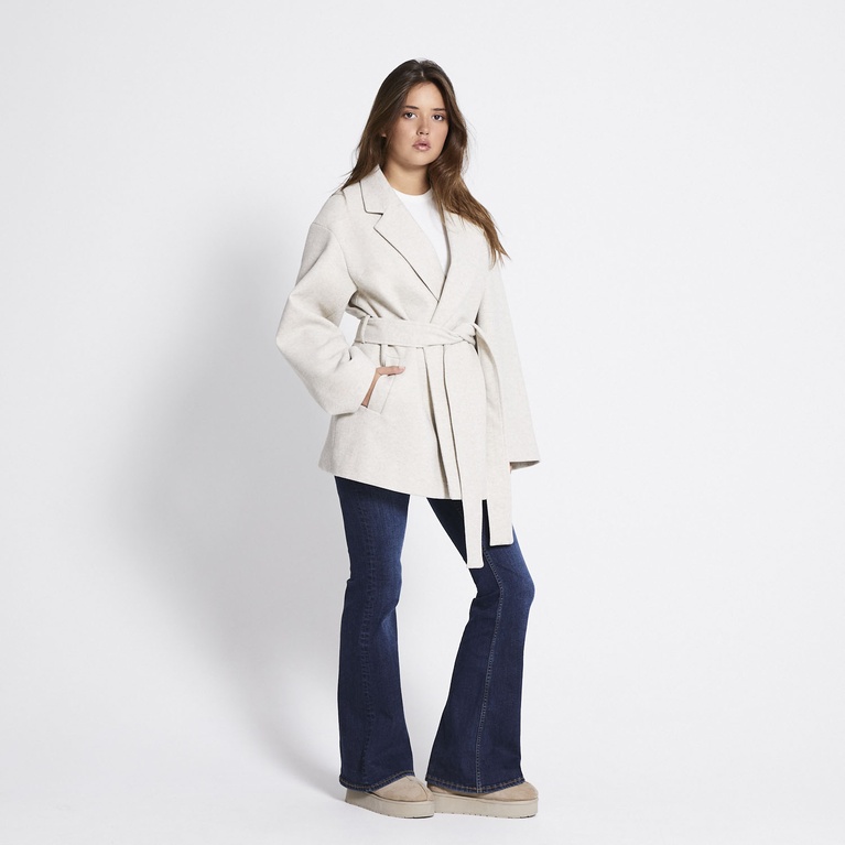 Belted coat "Lexie" Light Beige